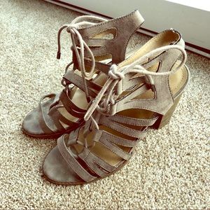 Kenneth Cole Reaction Suede Lace Up Sandals